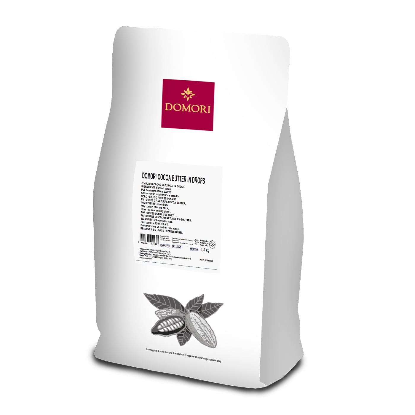 Domori - Cocoa butter in drops pack